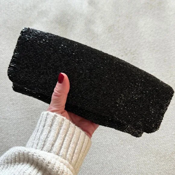 Tuckernuck Black Beaded Clutch - Picture 5 of 5